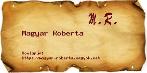Magyar Roberta névjegykártya